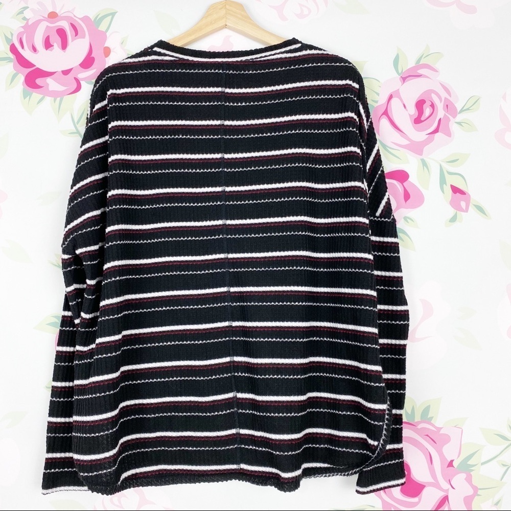 Urban Outfitters Out From Under Striped Button Down Tie Knit Sweater S - Picture 4 of 7
